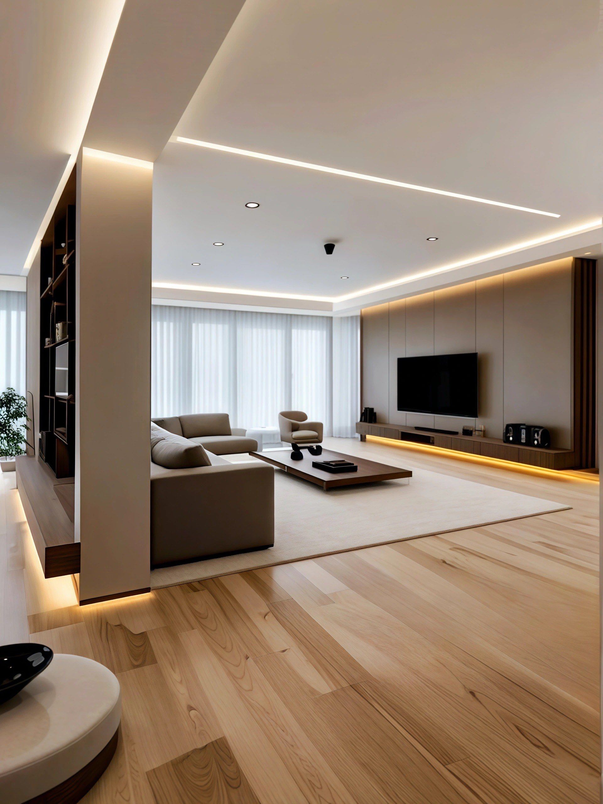 给127㎡亿点震撼!现代极简这么显大,不要命