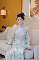 -懿沉香中式嫁衣礼服秀禾服龙凤褂马来褂旗袍总店