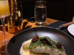 煎海鲈鱼配意大利节瓜面-AZUL by FUEL蓝色·法式酒馆(琶醍店)