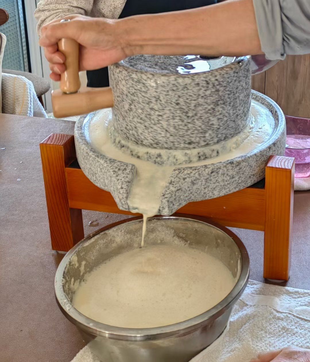 石磨豆花的快乐