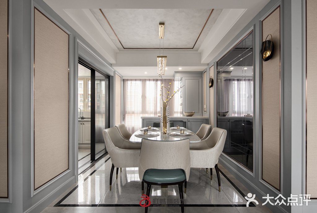 180㎡实景 | 大理石地板+黄铜软装，处处透着精致轻奢