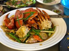 葱姜炒蟹-大树下海鲜饭店