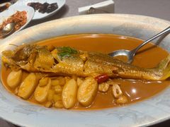 深海大黄鱼烧年糕-钱塘花园·宁波菜