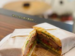吐司牛排三明治-野鸽子咖啡(航空路店)