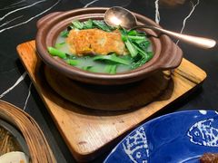 拍姜煎蛋浸菜心-粤·向群饭店(二沙岛店)