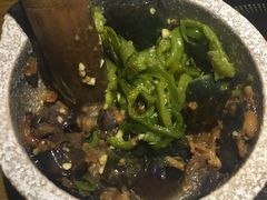 擂辣椒皮蛋拌茄子-炊烟小炒黄牛肉(东庆街店)