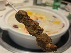 烤羊肉串-三人行骨头王火锅(长寿店)