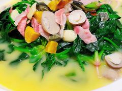 上汤金银蛋浸时蔬-乾隆美食·本帮菜(黄河路店)