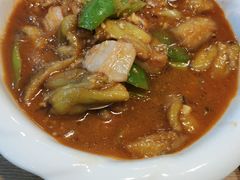 茄子粉条炖蚬子-惠宾楼老菜馆
