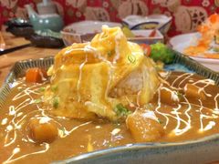 奶香咖喱蛋包饭-隐月· 㐂和食屋(芝罘万达公馆店)