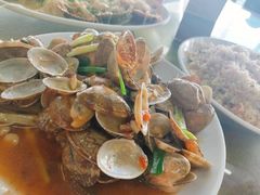 姜葱炒花甲-明记海鲜大排档(巽寮湾店)