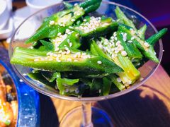 捞汁秋葵-谢蟹浓·肉蟹煲(新奥店)