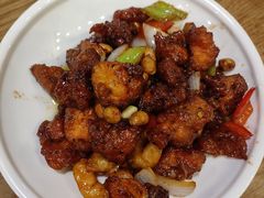 椒香虾仁爆鸡球-陈傻子餐厅(世纪都会店)