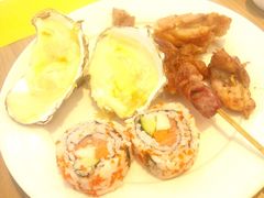 芝士焗生蚝&nbsp;加州卷-万德诺富特酒店·自助餐厅(万德大厦店)