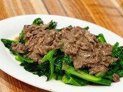 牛肉炒芥兰-潮汕大排档