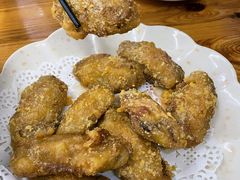 咸蛋黄焗鸡中翼-南记食粥坊·宵夜大排档(南桂店)