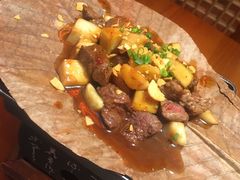 蒜香牛肉蒲叶烧-有喜屋·深夜食堂(北京西路店)