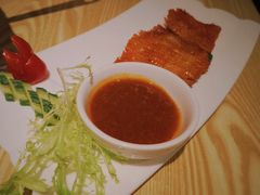 金牌炭烧猪颈肉-渔太泰漓江小馆·广西融合菜(西街店)