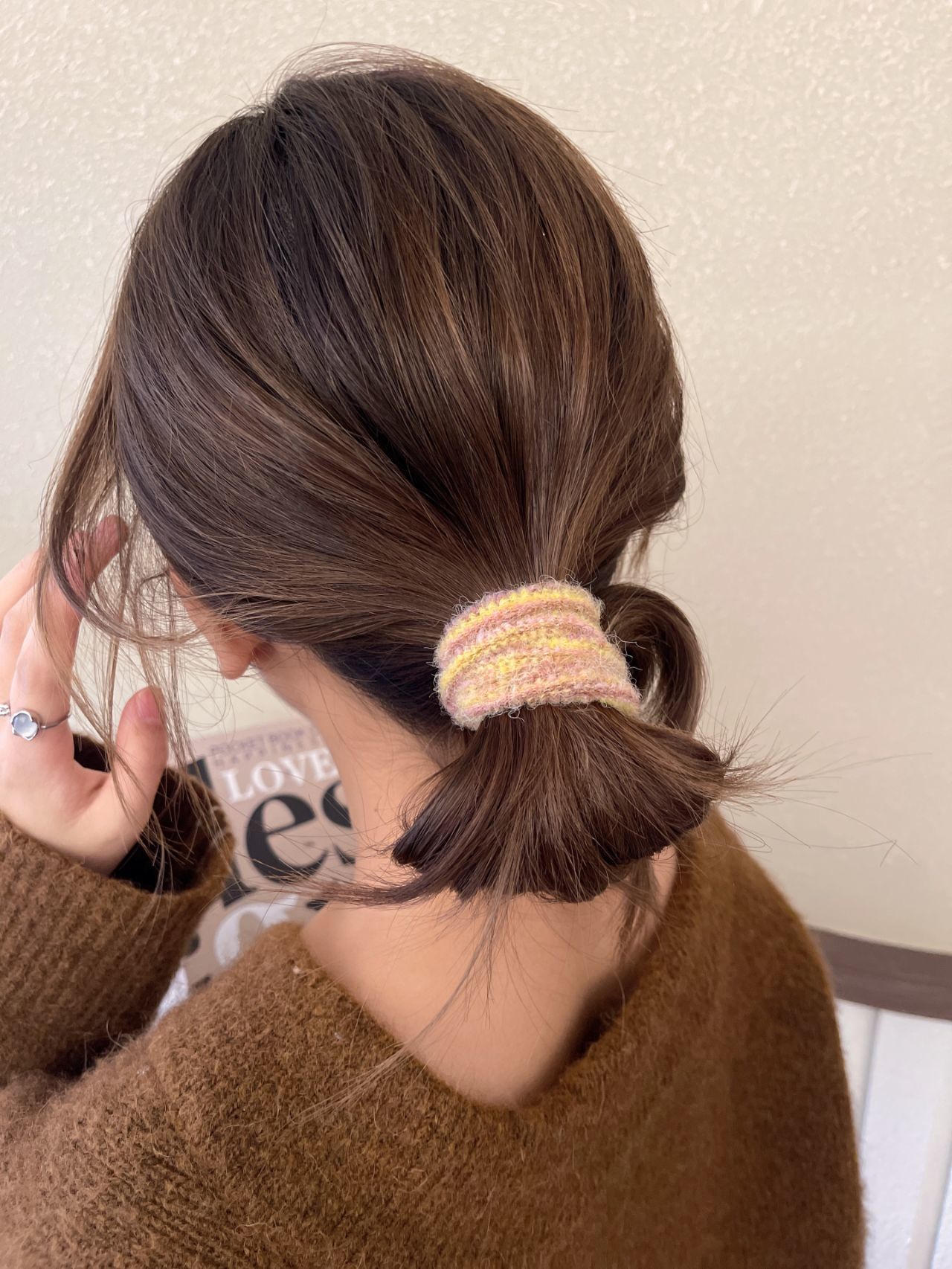 慵懒低马尾氛围感发绳