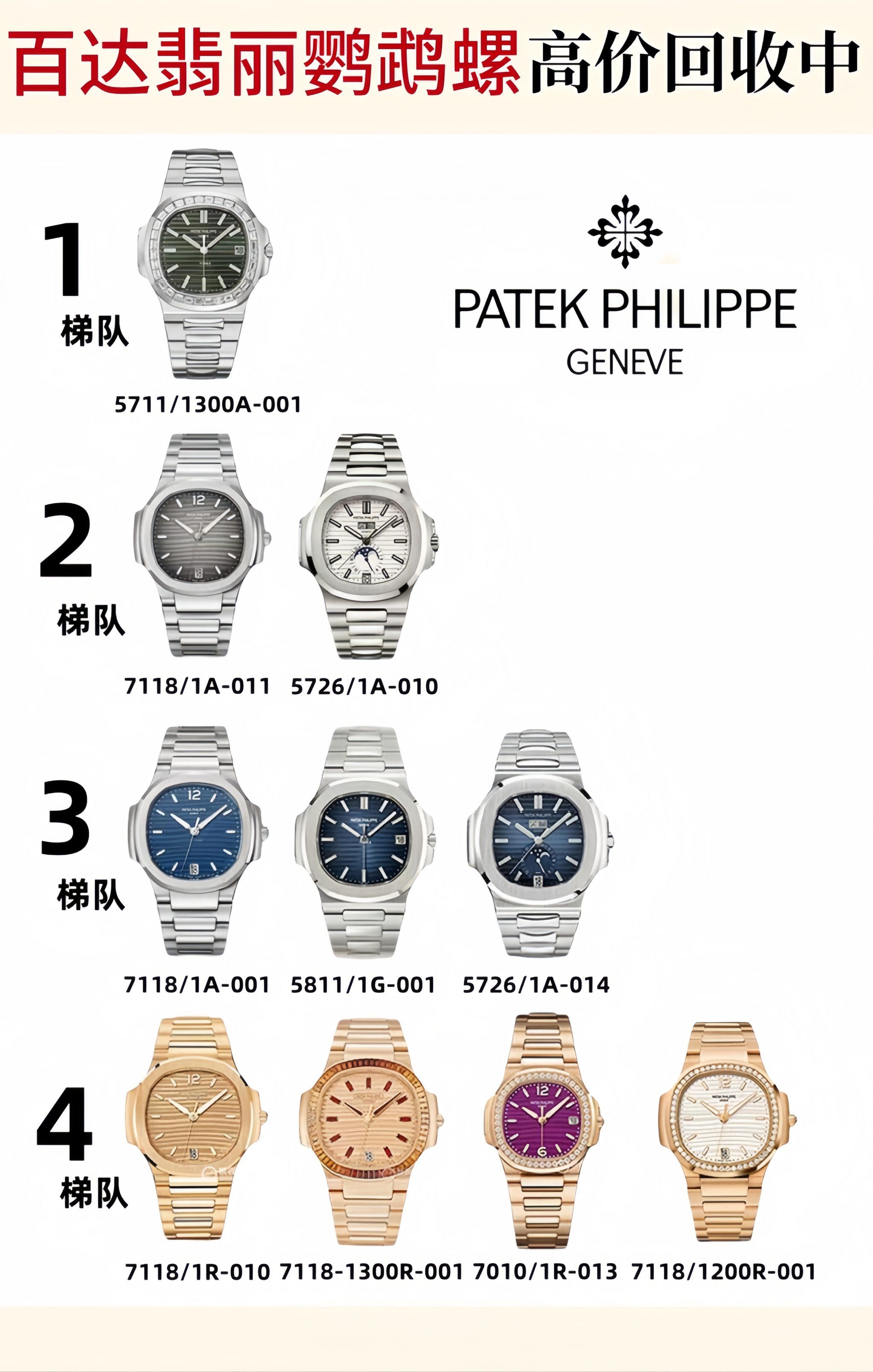 的螺壳形状使手表具有强烈的辨识度#奢侈品回收#百达翡丽#名表回收 名