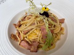 培根奶油蘑菇意大利面-馨园villa融合菜(东山店)