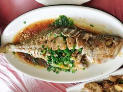 葱油大黄鱼-金海湾海鲜排档(朱家尖店)