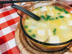 鸡汤小白菜煮榆林豆腐-西贝莜面村(正大广场店)