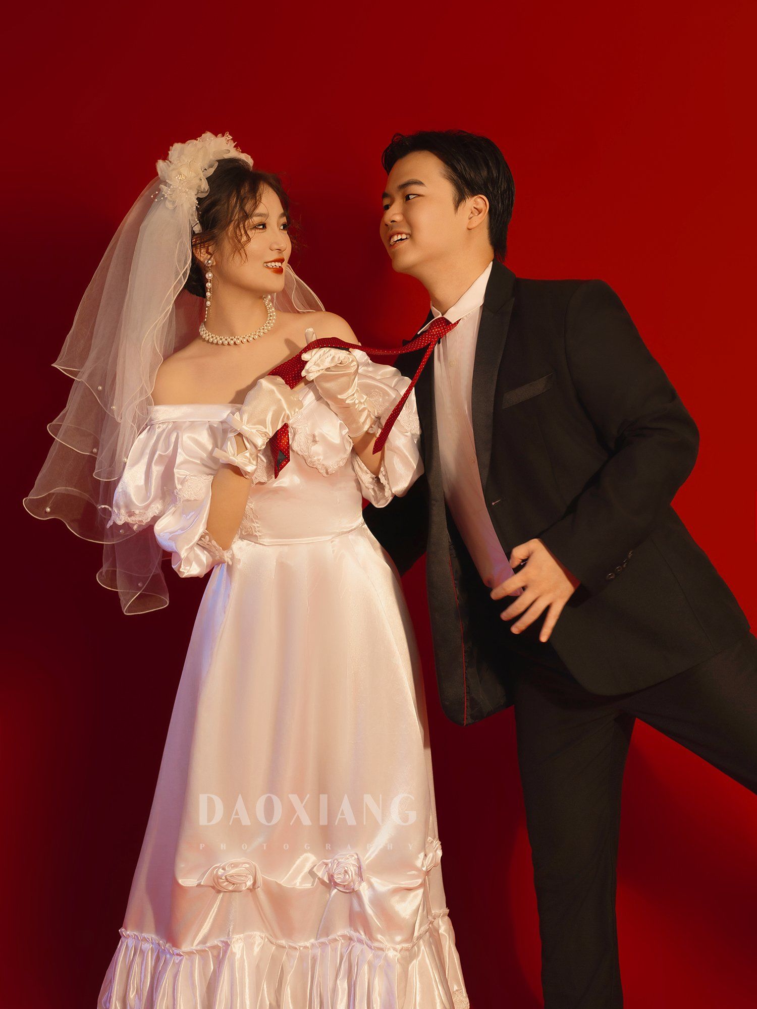 复古婚纱情侣写真,爱意满满每一帧