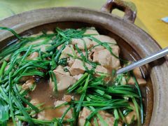 韭菜焖豆腐-天强农家菜馆