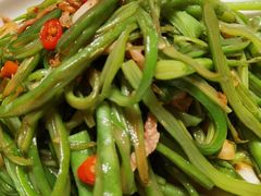 砂窝扁豆丝-鸽子侯·家宴·平价海鲜(市图书馆店)