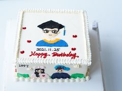 -咖咖熊蛋糕定制·英国蓝风车动物性淡奶油