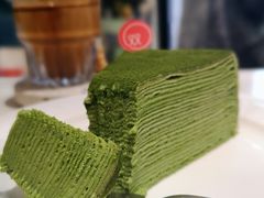 抹茶千层蛋糕-双风车咖啡馆 Twin Windmills(六道口店)