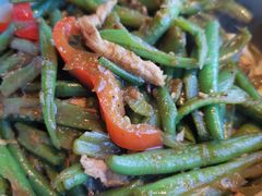 豆角丝炒肉拌转百刀-日上三甘(三里屯店)