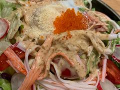 蟹味温泉蛋沙拉-初居食屋日式料理(万象城购物中心店)