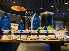 自助取餐区-海棠湾洲际-涛·海底餐厅·美人鱼·自助餐·海底隧道
