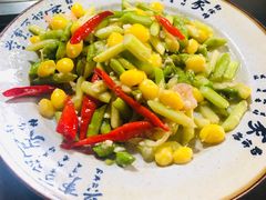 青笋炒虾仁-一元馅饼店