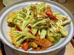 干锅有机菜花-吕氏疙瘩汤·海鲜新鲁菜(凯德mall新都心店)