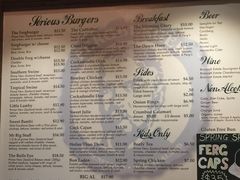 菜单-Fergburger(皇后镇店)