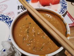 招牌现磨麻汁酱-东镇老火锅(长春路首店)