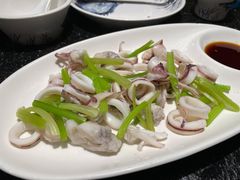 白灼鱿鱼-潮三爷砂锅焗海鲜·生腌·海鲜粥(朝晖店)