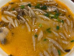 蘑菇汤莜面鱼鱼-西贝(上海中心店)