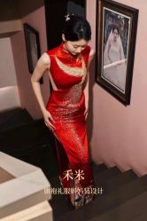 -禾米旗袍妈妈装礼服定制(嘉业国贸店)