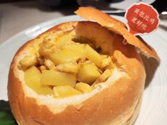 咖喱面包鸡-绿茶餐厅(天通苑华联店)