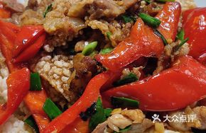Fried Rice Crackers with Pork