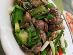 姜葱炒花甲-巽寮印象美食部落餐厅·海鲜·地方特色菜(惠州体验店)