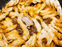 排骨豆角卷子-华盛园卷子王农家菜水库鱼