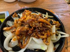 铁板鱿鱼须-喇喇排骨火锅·传统韩式脊骨汤(望京西园总店)
