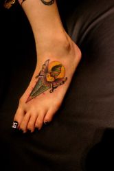 清新-蜉蝣刺青纹身定制