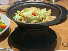 干锅菜花炒-朵朵开素食餐厅(后宰门街店)