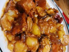 -东来菜馆•手抓海鲜家常菜•海鲜锅贴(鸽子窝店)